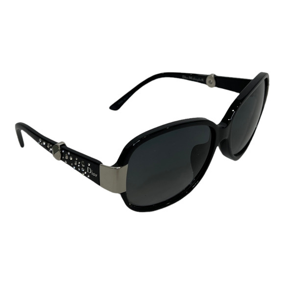 Christian Dior NET03BXHCH Women\'s Midnight K Rhinestones‎ Sunglasses Black